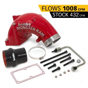 Banks Power - Banks Power 07.5-17 Ram 2500/3500 6.7L Diesel Monster-Ram Intake System w/Fuel Line 4.0in Red
