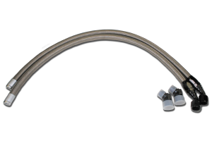 G&R Diesel - G&R Diesel Dodge RAM Tappet Cover Hose Kit Braided Stainless For 89-02 Dodge RAM 2500/3500 - GRD59CM3003