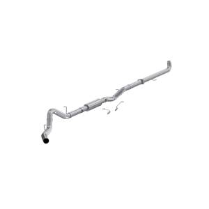 MBRP Exhaust - MBRP 4" Downpipe-Back Exhaust w/ Muffler - 2001-2004 GM 6.6L Duramax - S6005P