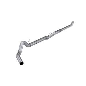 MBRP Exhaust - MBRP 5" Downpipe-Back Exhaust w/o muffler - 2001-2004 GM 6.6L Duramax - S60210PLM