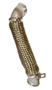 PPE Diesel - PPE Power Down Pipe - 3" 304 Stainless Steel - GM 6.6L Duramax 2500/3500 HD 2004.5-2010  - 117000500