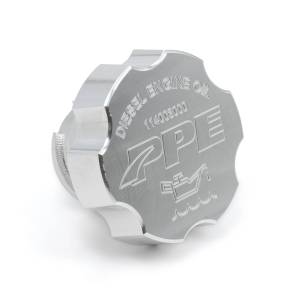 PPE Diesel - PPE Power Oil Fill Cap - Diesel Engine Oil - Billet Aluminum 2001-2016 GM 6.6L Duramax - 114003000