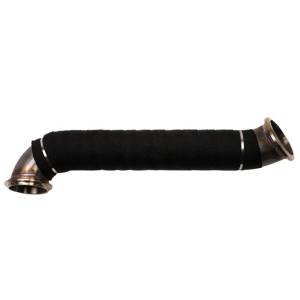 Wehrli Custom Fabrication - Wehrli Custom Fabrication 2004.5-2010 LLY/LBZ/LMM Duramax 3" Stainless Down Pipe - WCF100703