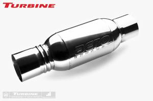 Aero Exhaust - Aero Exhaust - Turbine AT4040 Performance Muffler 4" Inside Diameter Necks (Aggressive Sound) (20" Overall Length)