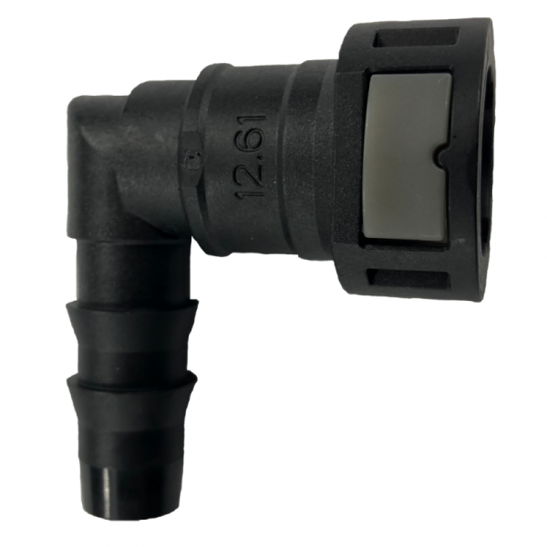 AirDog - PureFlow AirDog FQC1290 1/2" 90° Quick Connect to 1/2" Hose Barb Fitting - FQC1290