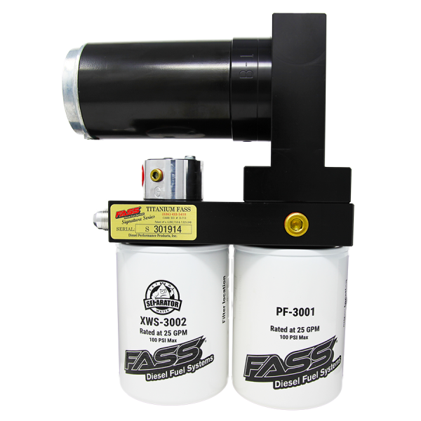 FASS Fuel Systems - FASS TSF18250F220G Titanium Signature Series Diesel Fuel System 250F 220GPH@65PSI Ford Powerstroke 2017-2021 - TSF18250F220G