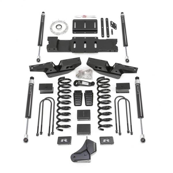 ReadyLift - ReadyLift Coil Spring Lift Kit 4.5 in. Lift w/Front And Rear Track Bar Brackets/ Front Coils And Rear Blocks/ Drop Brackets w/ Falcon Shocks - 49-19430