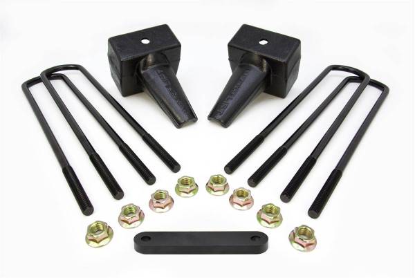 ReadyLift - ReadyLift Rear Block Kit 5 in. Flat Blocks Incl. U-Bolts/Carrier Bearing Spacer For Use w/2 Pc. Drive Shaft - 66-2222