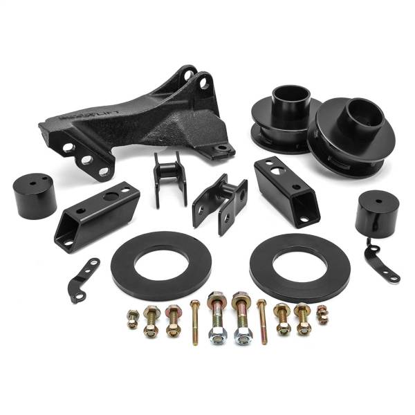 ReadyLift - ReadyLift Spring Lift Kit Front 2.5 in. Coil Spacer/Incl. Track Bar Bracket - 66-2726