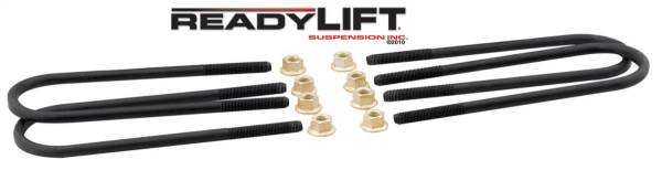 ReadyLift - ReadyLift U-Bolt Kit 5 in. Lift Rear Incl. 4 Rnd M14 390mm Long U-Bolts/8 Crush Nuts For Use w/5 in. Rear Lift Blocks If Your Vehicle Has Camper Package - 67-2195UB
