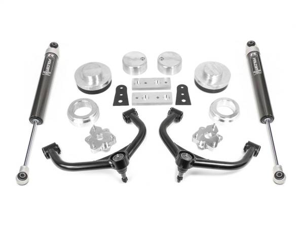 ReadyLift - ReadyLift Lift Kit w/Shocks 4 in. Front Strut Extension 2 in. Rear Coil Spacer Tube A-Arm Falcon 1.1 Monotube Rear Shock - 69-10410