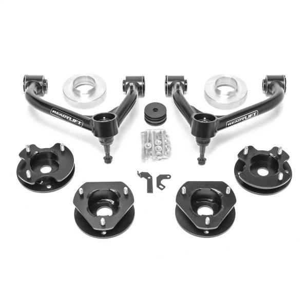 ReadyLift - ReadyLift SST® Lift Kit 3 in. Front Strut Spacer 3 in. Rear Strut Preloader Spacer Tube A-Arm w/Factory Suspension - 69-31300