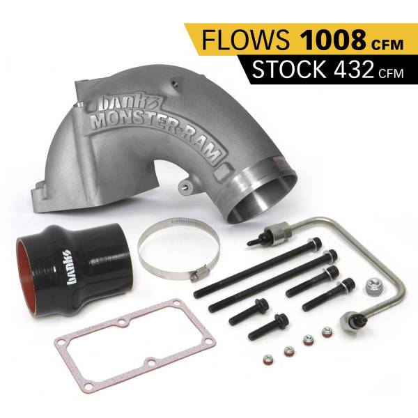 Banks Power - Banks Power 07.5-17 Ram 2500/3500 6.7L Diesel Monster-Ram Intake System w/ Fuel Line 4in Natural