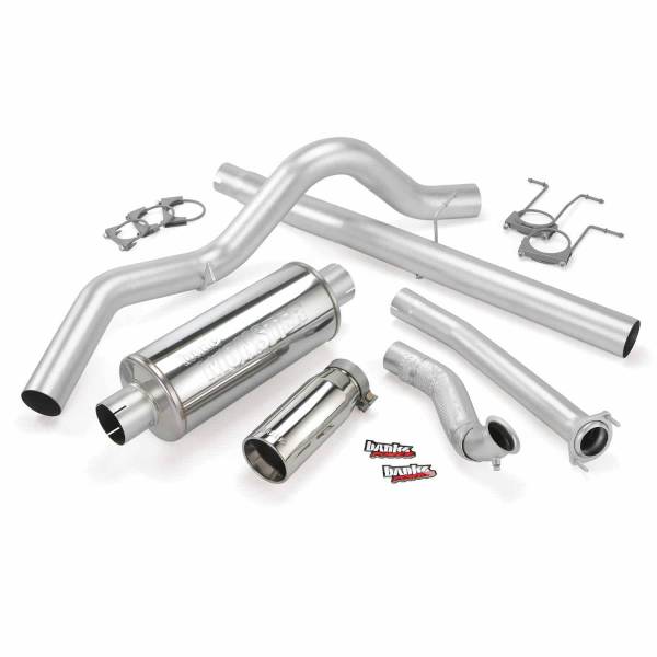 Banks Power - Banks Power 94-97 Ford 7.3L ECLB Monster Exhaust System - SS Single Exhaust w/ Chrome Tip