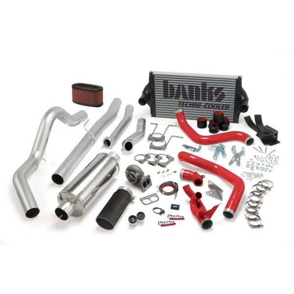 Banks Power - Banks Power 94-97 Ford 7.3L CCLB Man PowerPack System - SS Single Exhaust w/ Black Tip