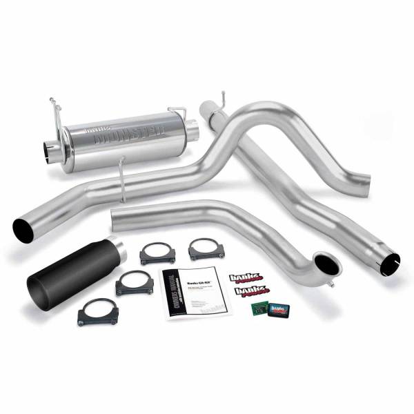 Banks Power - Banks Power 99 Ford 7.3L Truck w/Cat Conv Git-Kit - SS Single Exhaust w/ Black Tip