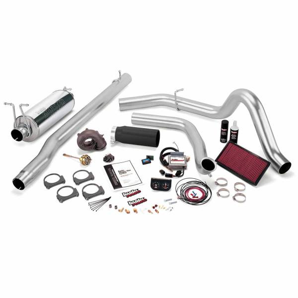 Banks Power - Banks Power 99 Ford 7.3L F250/350 Auto Stinger-Plus System - SS Single Exhaust w/ Black Tip