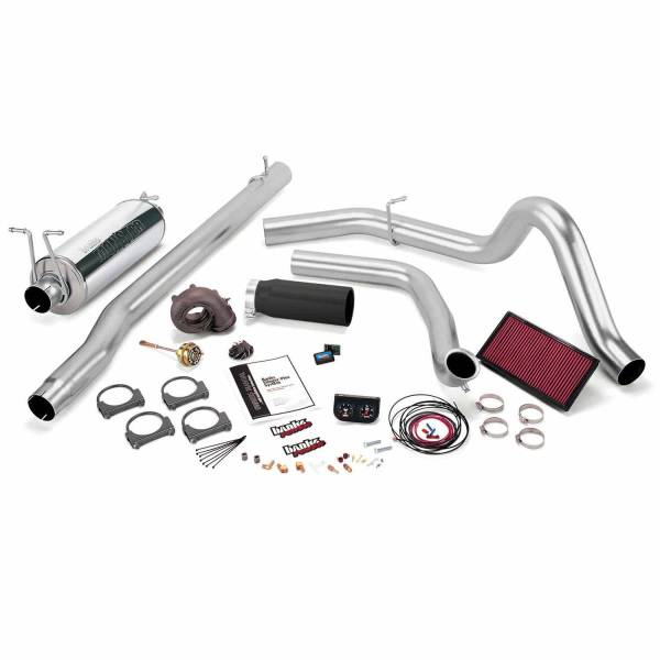 Banks Power - Banks Power 99 Ford 7.3L F250/350 Man Stinger-Plus System - SS Single Exhaust w/ Black Tip