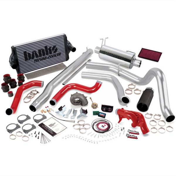 Banks Power - Banks Power 99 Ford 7.3L F250/350 Man PowerPack System - SS Single Exhaust w/ Black Tip