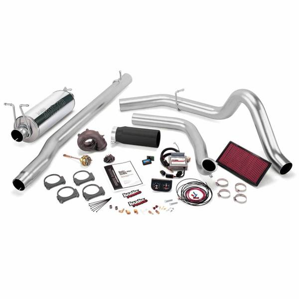 Banks Power - Banks Power 99.5 Ford 7.3L F250/350 Auto Stinger-Plus System - SS Single Exhaust w/ Black Tip