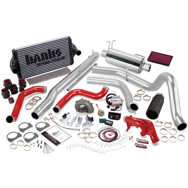 Banks Power - Banks Power 99.5 Ford 7.3L F250/350 Auto PowerPack System - SS Single Exhaust w/ Black Tip