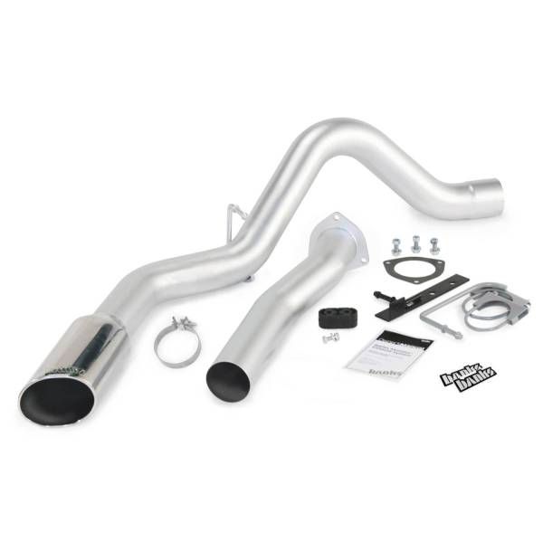 Banks Power - Banks Power 07-10 Chevy 6.6L LMM ECSB-CCLB Monster Exhaust System - SS Single Exhaust w/ Chrome Tip