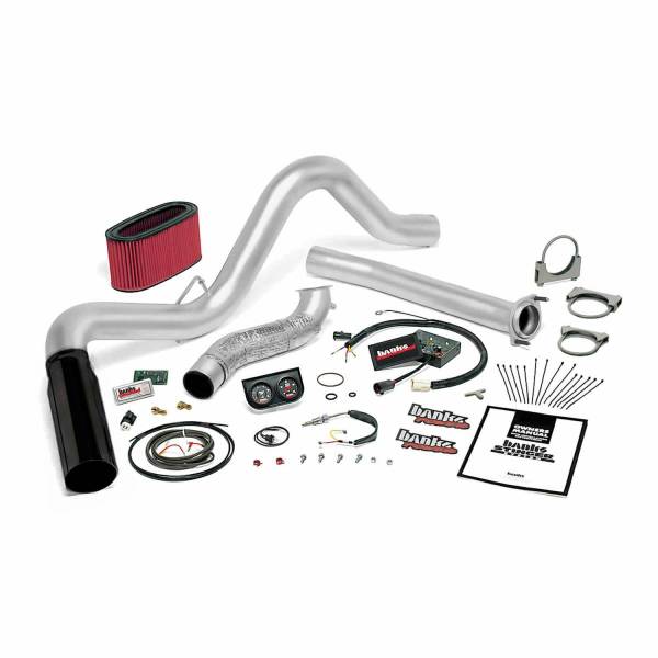 Banks Power - Banks Power 95.5-97 Ford 7.3L Auto Stinger System - SS Single Exhaust w/ Black Tip