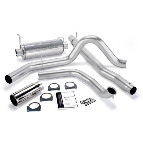 Banks Power - Banks Power 99 Ford 7.3L Truck Cat Monster Exhaust System - SS Single Exhaust w/ Chrome Tip