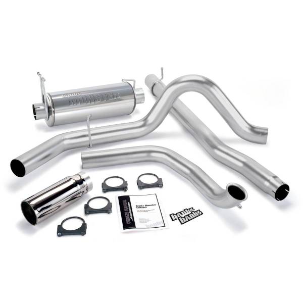 Banks Power - Banks Power 99-03 Ford 7.3L Monster Exhaust System - SS Single Exhaust w/ Chrome Tip