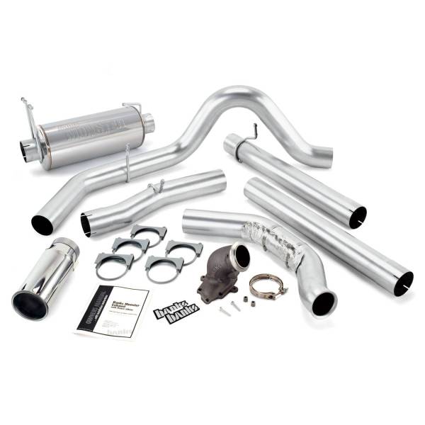 Banks Power - Banks Power 99 Ford 7.3L Cat Monster Exhaust w/ Power Elbow - SS Single Exhaust w/ Chrome Tip