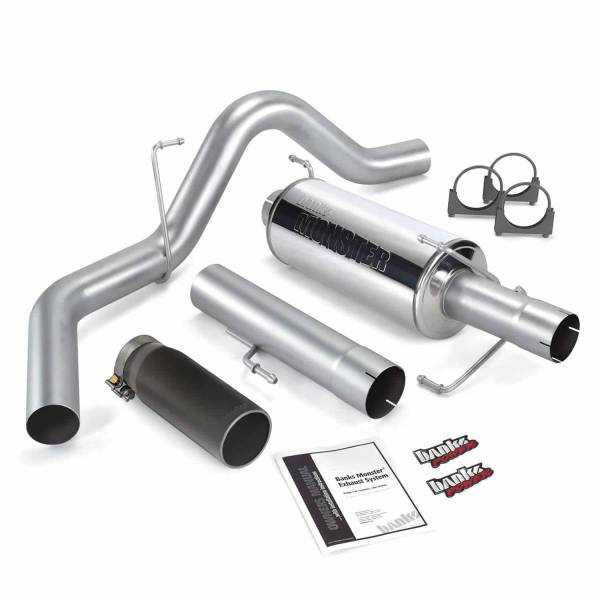 Banks Power - Banks Power 04-07 Dodge 5.9L 325Hp CCLB Monster Exhaust System - SS Single Exhaust w/ Black Tip