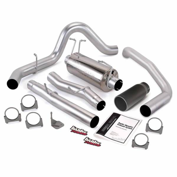 Banks Power - Banks Power 03-07 Ford 6.0L SCLB Monster Exhaust System - SS Single Exhaust w/ Black Tip