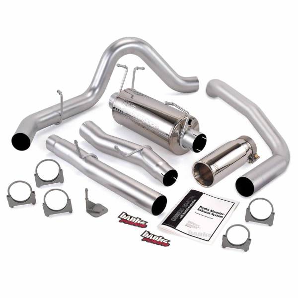 Banks Power - Banks Power 03-07 Ford 6.0L SCLB Monster Exhaust System - SS Single Exhaust w/ Chrome Tip