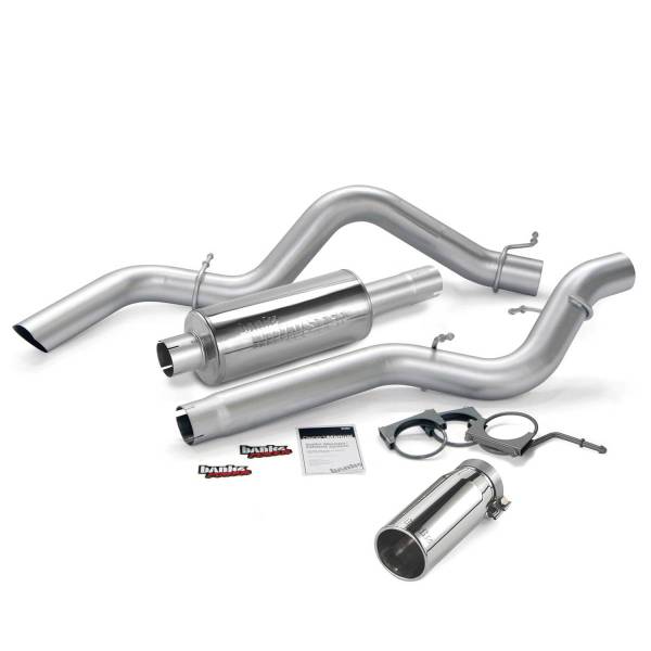 Banks Power - Banks Power 06-07 Chevy 6.6L CCSB Monster Exhaust System - SS Single Exhaust w/ Chrome Tip