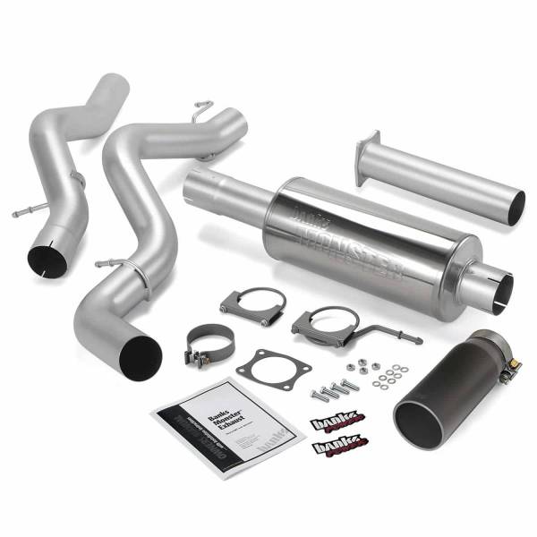 Banks Power - Banks Power 06-07 Chevy 6.6L ECLB Monster Exhaust System - SS Single Exhaust w/ Black Tip