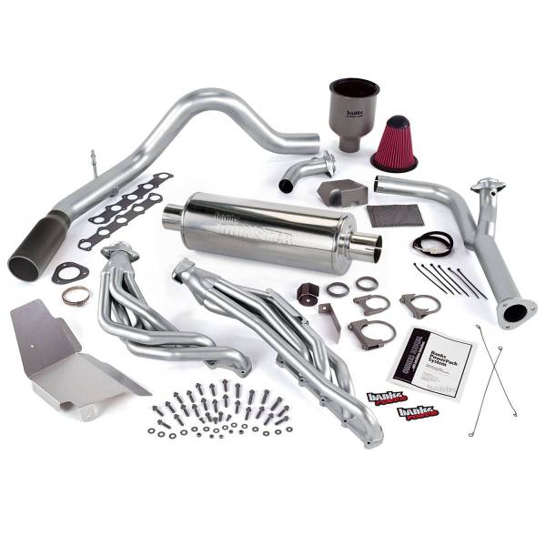 Banks Power - Banks Power 99-04 Ford 6.8L Truck (No EGR) PowerPack System - SS Single Exhaust w/ Black Tip