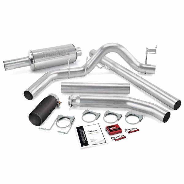 Banks Power - Banks Power 02 Dodge 5.9L Std Cab Git-Kit - SS Single Exhaust w/ Black Tip