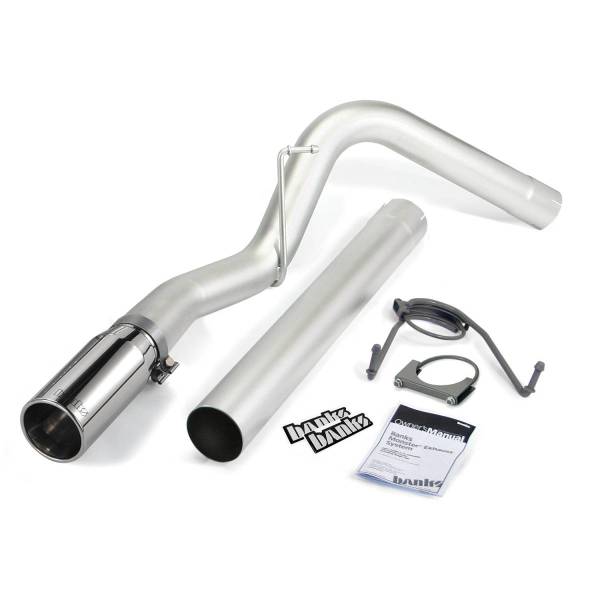 Banks Power - Banks Power 07-12 Dodge 6.7L SCLB-Mega Cab-SB Monster Exhaust Sys - SS Single Exhaust w/ Chrome Tip