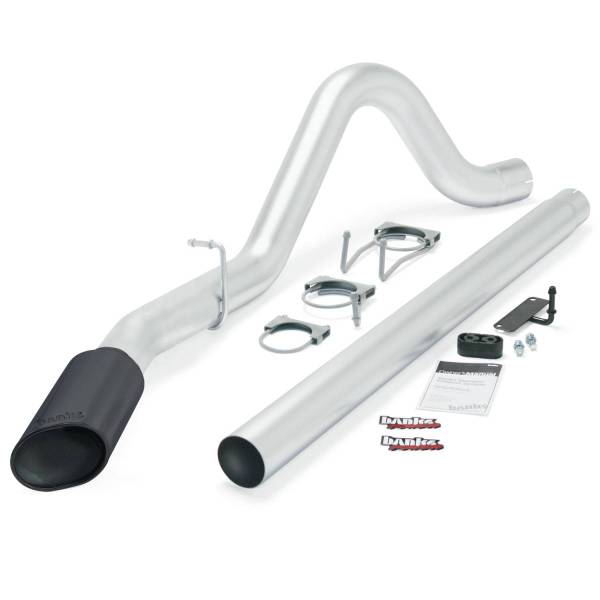 Banks Power - Banks Power 08-10 Ford 6.4 ECSB/CCSB (SWB) Monster Exhaust System - SS Single Exhaust w/ Black Tip