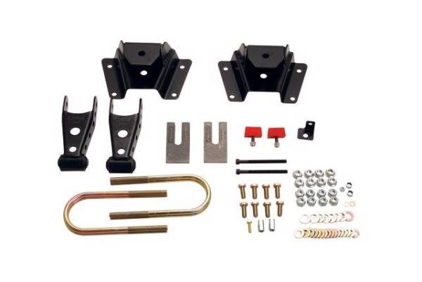 Belltech - Belltech 4" Drop Leaf Spring Shackle & Hanger Kit (Front Hanger/Rear Shackle) - 6419