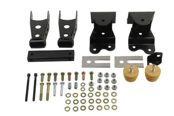 Belltech - Belltech 4" Drop Leaf Spring Shackle & Hanger Kit (Front Hanger/Rear Shackle) - 6503