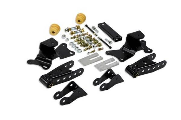 Belltech - Belltech 4" Drop Leaf Spring Shackle & Hanger Kit (Front Hanger/Rear Shackle) - 6905