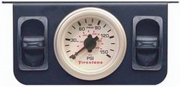 Firestone Ride-Rite - Firestone Ride-Rite Metal Dual Electric White Gauge Suspension Self-Leveling Unit - 2260