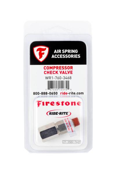 Firestone Ride-Rite - Firestone Ride-Rite CheckVlv 1/8NPT Compressor Check Valve 1 pack - 3468