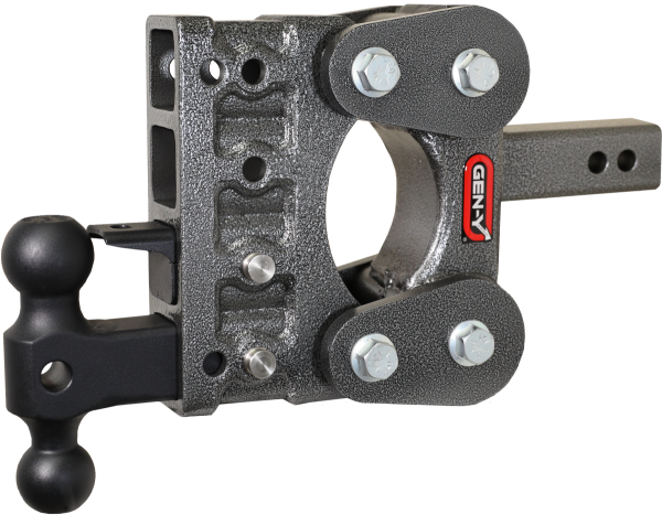 GEN-Y Hitch - GEN-Y Hitch The BOSS TORSION-FLEX 2" Shank 5" Drop 1.1K TW 10K Hitch Dual-Ball & Pintle Lock - GH-1024