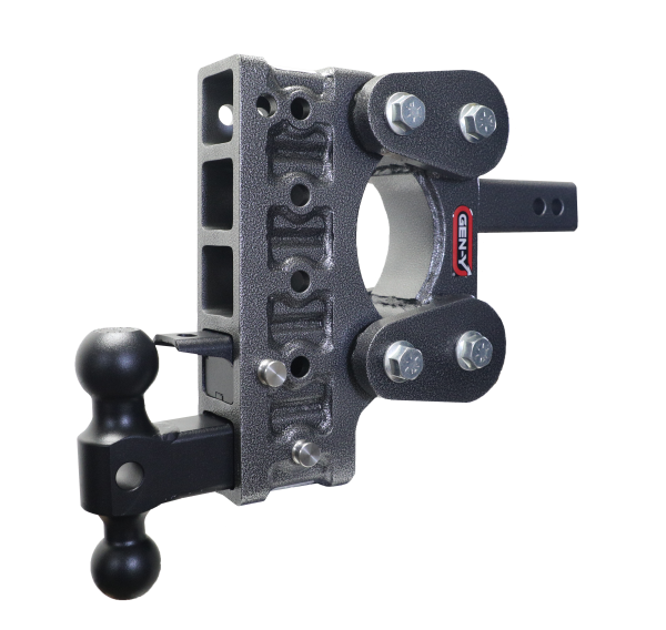 GEN-Y Hitch - GEN-Y Hitch The BOSS TORSION-FLEX 2" Shank 7.5" Drop 1.1K TW 10K Hitch Dual-Ball Pintle Lock - GH-1025