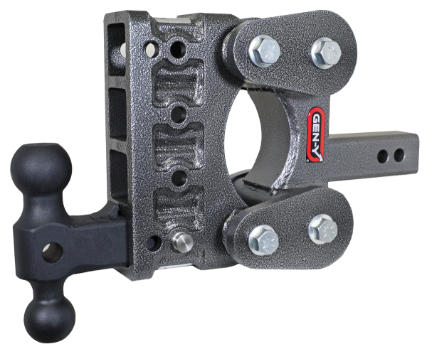 GEN-Y Hitch - GEN-Y Hitch The BOSS TORSION-FLEX 2" Shank 5" Drop 1.7K TW 16K Hitch & GH-051 Dual-Ball - GH-1214