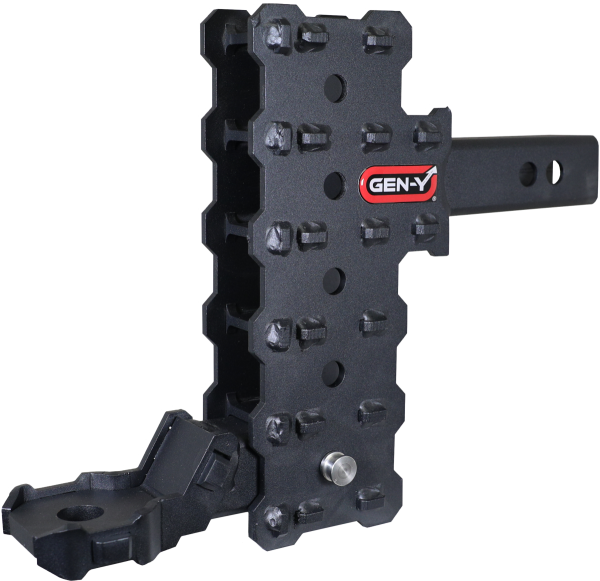 GEN-Y Hitch - GEN-Y Hitch PHANTOM-X 2" Hollow Shank 7" Offset Drop .7K TW 7K Hitch & Platinum Ball Mount - GH-13155X