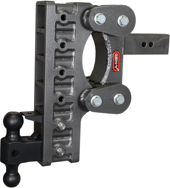 GEN-Y Hitch - GEN-Y Hitch The BOSS TORSION-FLEX 2.5" Shank 12" Drop 2.4K TW 21K Hitch Dual-Ball PintleLock - GH-1326