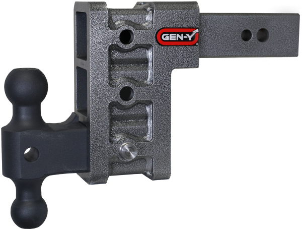 GEN-Y Hitch - GEN-Y Hitch MEGA-DUTY 2.5" Shank 6" Drop 3.5K TW 32K Hitch & GH-0161 Dual-Ball - GH-1613